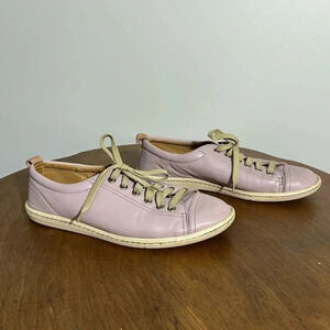 Tsonga Handmade Lilac Leather Sneakers Size 40